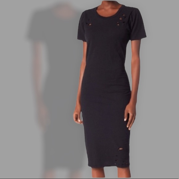 Dresses & Skirts - 🆕Nordstrom’s ”Midnight” Distressed T-Shirt Dress